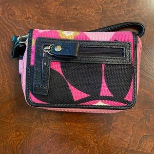 Spartina 449 Wristlet Wallet Pink Sirena Floral Print